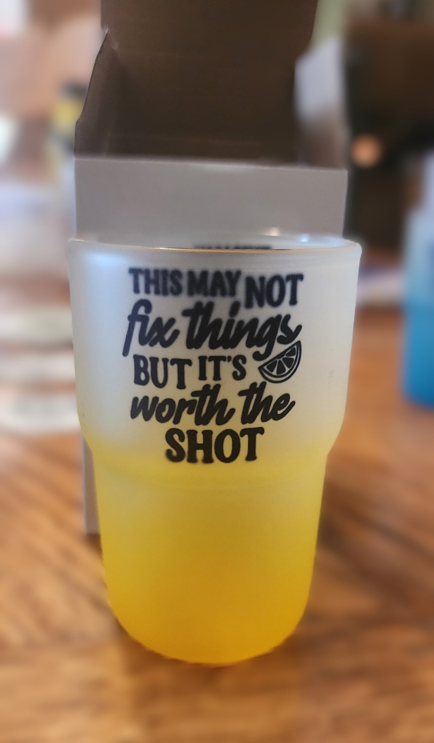 3oz beautifully made ombre shot glasses