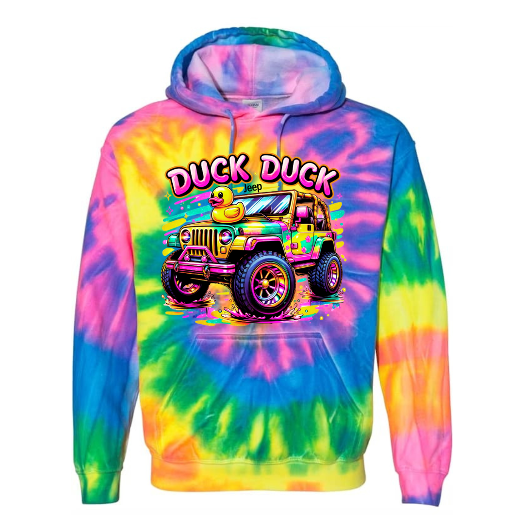 Duck Duck Jeep Tie Dye Hoodie