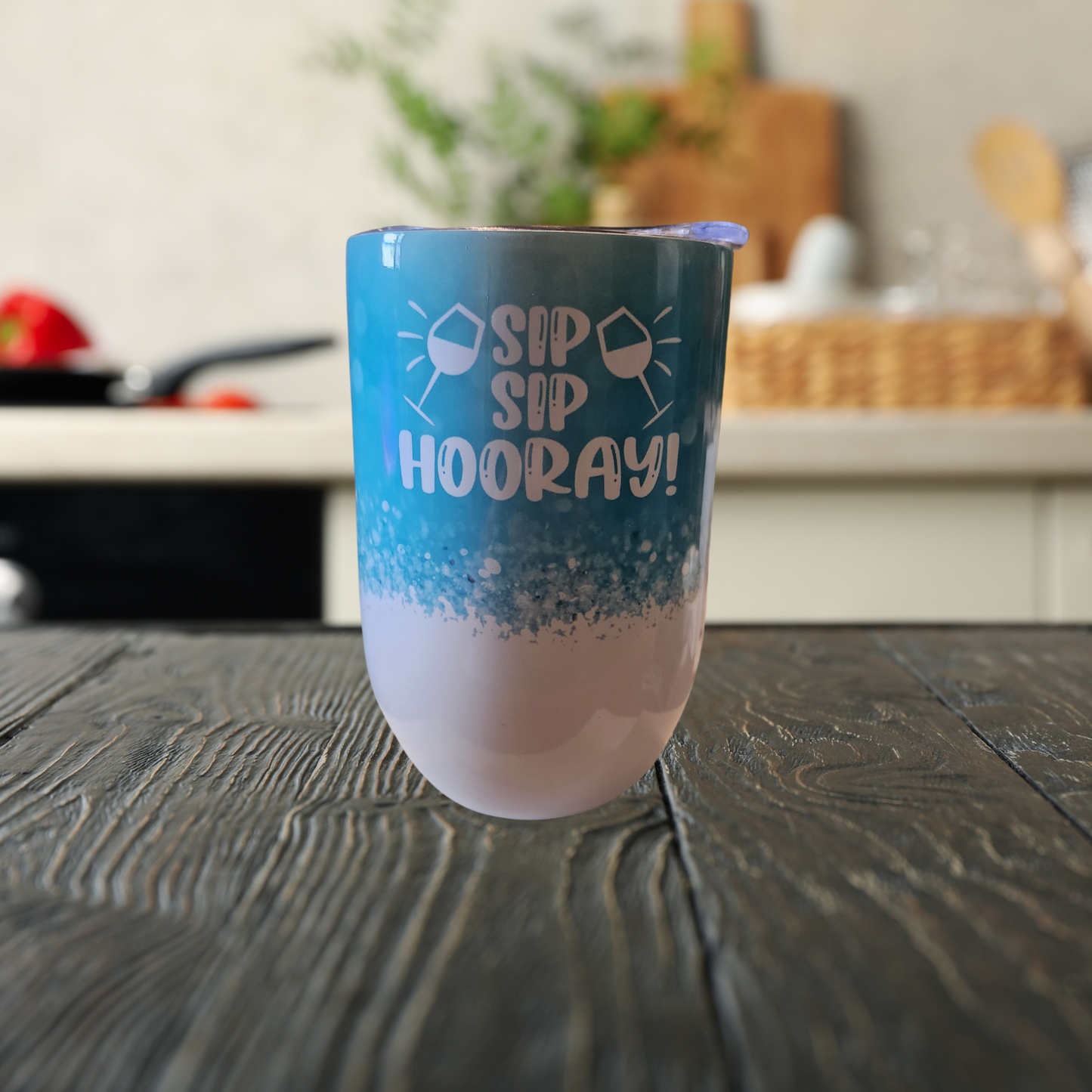 Sip, Sip, Hooray! 12oz Wine Tumbler